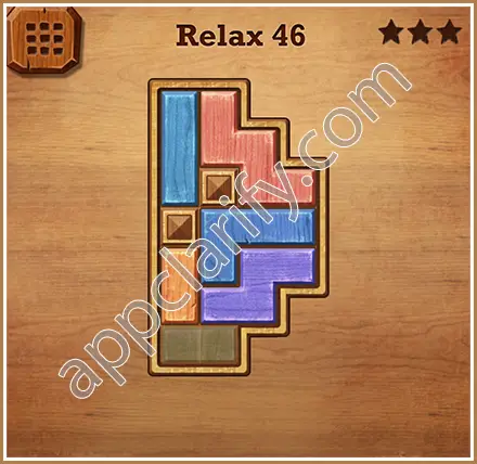 Wood Block Puzzle Relax Level 46 Solution