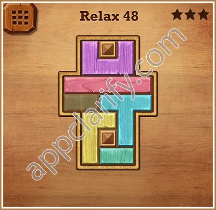 Wood Block Puzzle Relax Level 48 Solution