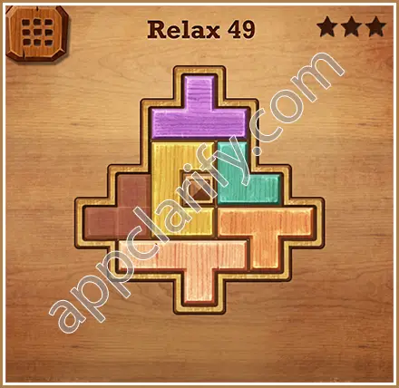 Wood Block Puzzle Relax Level 49 Solution