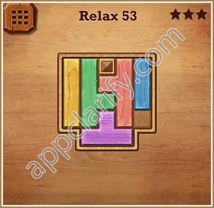 Wood Block Puzzle Relax Level 53 Solution