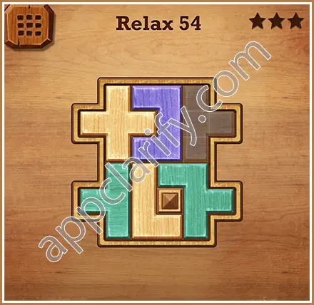 Wood Block Puzzle Relax Level 54 Solution