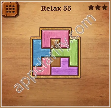 Wood Block Puzzle Relax Level 55 Solution