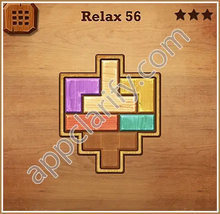 Wood Block Puzzle Relax Level 56 Solution