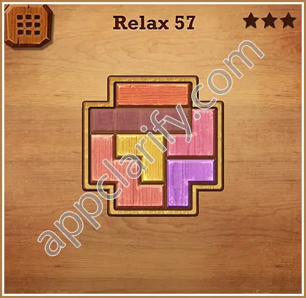 Wood Block Puzzle Relax Level 57 Solution