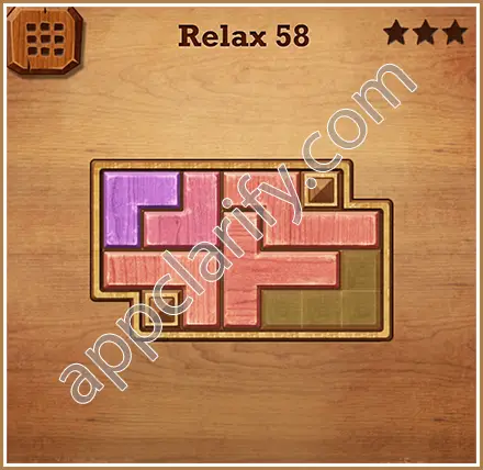 Wood Block Puzzle Relax Level 58 Solution