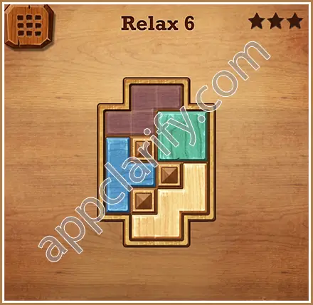 Wood Block Puzzle Relax Level 6 Solution
