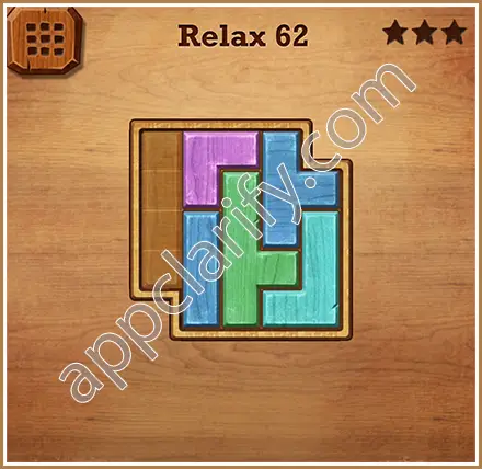 Wood Block Puzzle Relax Level 62 Solution