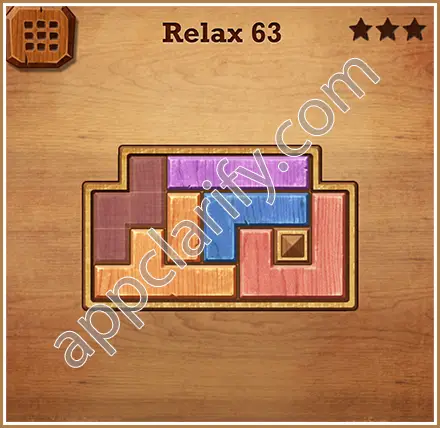 Wood Block Puzzle Relax Level 63 Solution