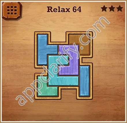 Wood Block Puzzle Relax Level 64 Solution