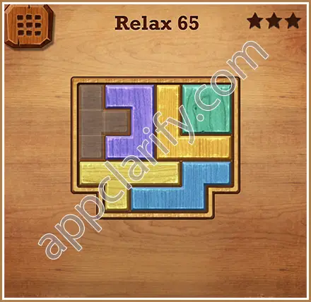 Wood Block Puzzle Relax Level 65 Solution