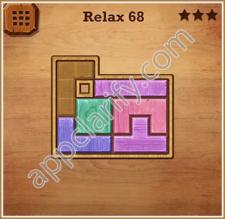 Wood Block Puzzle Relax Level 68 Solution