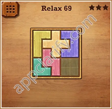 Wood Block Puzzle Relax Level 69 Solution