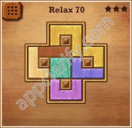 Wood Block Puzzle Relax Level 70 Solution
