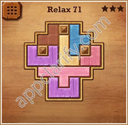 Wood Block Puzzle Relax Level 71 Solution