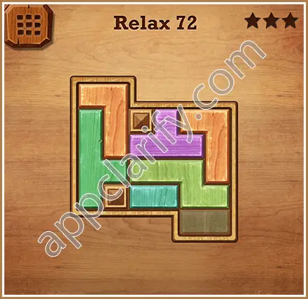 Wood Block Puzzle Relax Level 72 Solution