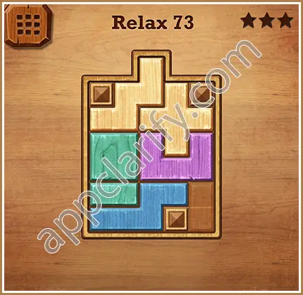 Wood Block Puzzle Relax Level 73 Solution