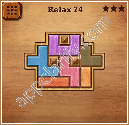 Wood Block Puzzle Relax Level 74 Solution