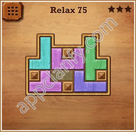 Wood Block Puzzle Relax Level 75 Solution