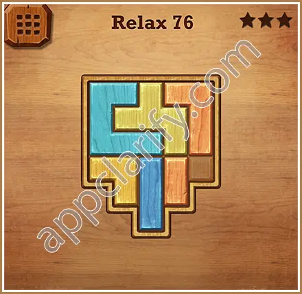 Wood Block Puzzle Relax Level 76 Solution