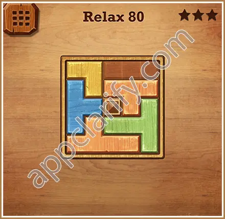 Wood Block Puzzle Relax Level 80 Solution