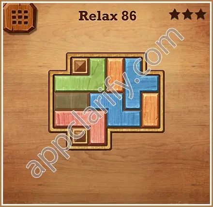 Wood Block Puzzle Relax Level 86 Solution