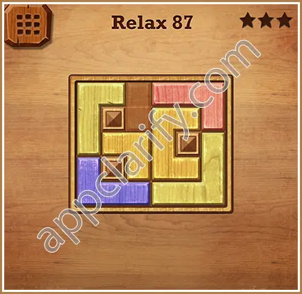 Wood Block Puzzle Relax Level 87 Solution