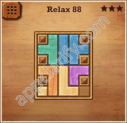Wood Block Puzzle Relax Level 88 Solution