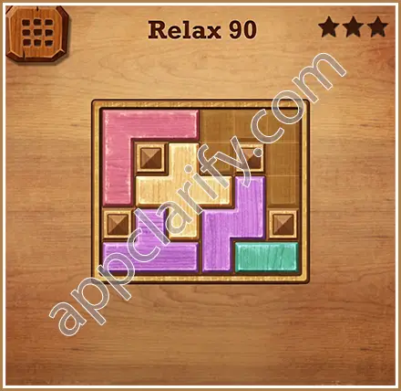 Wood Block Puzzle Relax Level 90 Solution