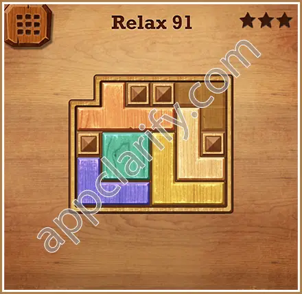 Wood Block Puzzle Relax Level 91 Solution