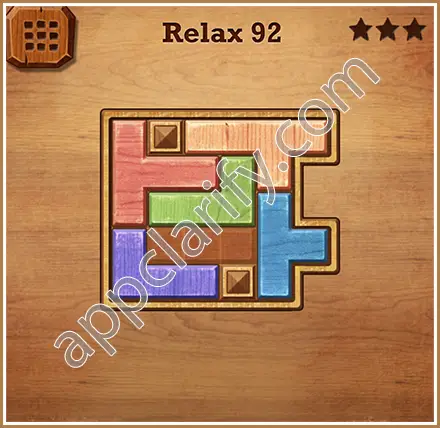 Wood Block Puzzle Relax Level 92 Solution