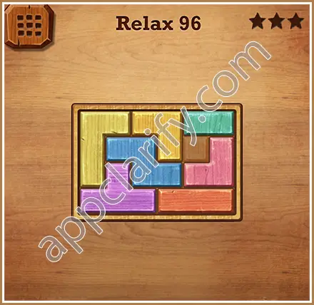 Wood Block Puzzle Relax Level 96 Solution