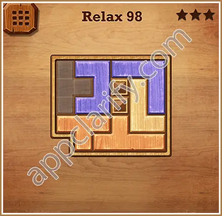 Wood Block Puzzle Relax Level 98 Solution