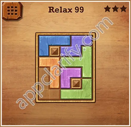 Wood Block Puzzle Relax Level 99 Solution