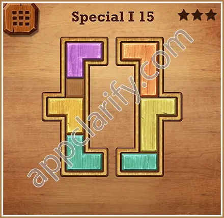 Wood Block Puzzle Special I Level 15 Solution