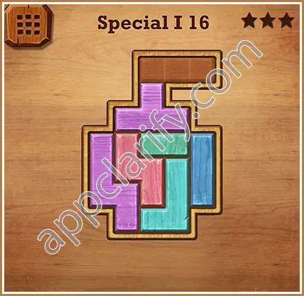 Wood Block Puzzle Special I Level 16 Solution