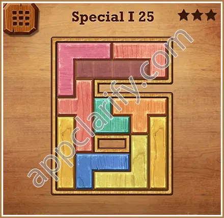 Wood Block Puzzle Special I Level 25 Solution