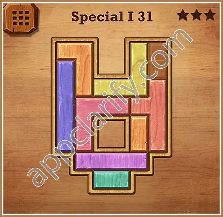 Wood Block Puzzle Special I Level 31 Solution