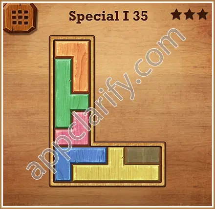 Wood Block Puzzle Special I Level 35 Solution