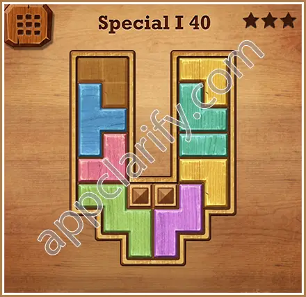 Wood Block Puzzle Special I Level 40 Solution