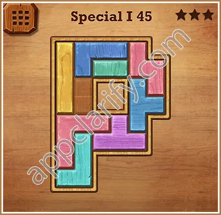 Wood Block Puzzle Special I Level 45 Solution