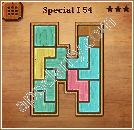Wood Block Puzzle Special I Level 54 Solution
