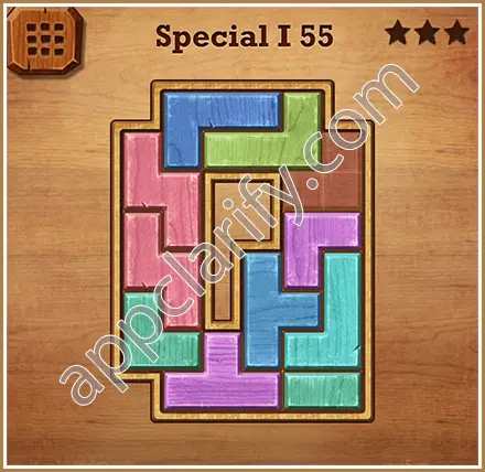 Wood Block Puzzle Special I Level 55 Solution