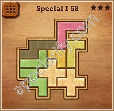 Wood Block Puzzle Special I Level 58 Solution