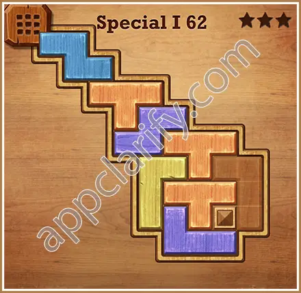 Wood Block Puzzle Special I Level 62 Solution