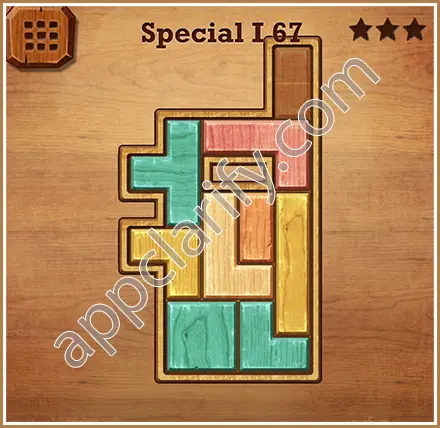 Wood Block Puzzle Special I Level 67 Solution
