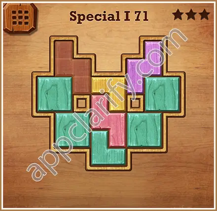 Wood Block Puzzle Special I Level 71 Solution