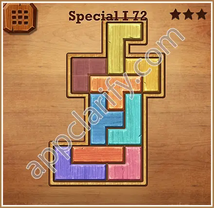 Wood Block Puzzle Special I Level 72 Solution