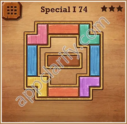 Wood Block Puzzle Special I Level 74 Solution