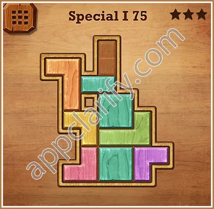 Wood Block Puzzle Special I Level 75 Solution