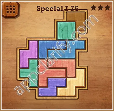Wood Block Puzzle Special I Level 76 Solution